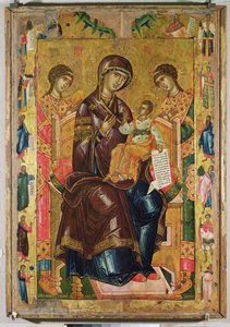Icon of the Virgin and Child with Archangels and Prophets, 1578 by Longin